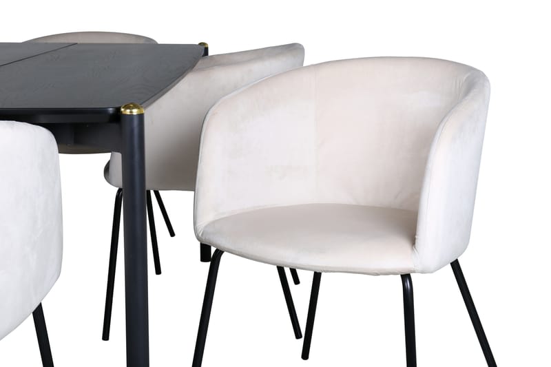 Pelle Matgrupp 190 cm Rektangulär med 6 Berit stolar - Beige - Products - Möbler - Bord & matgrupp - Matgrupp