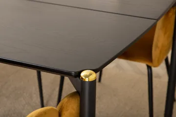 Pelle Matgrupp 190 cm Rektangulär med 6 Limhamn stolar - Svart - Products - Möbler - Bord & matgrupp - Matgrupp