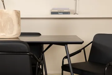 Petra Matgrupp 190 cm Rektangulär med 6 Tvista stolar - Svart - Products - Möbler - Bord & matgrupp - Matgrupp