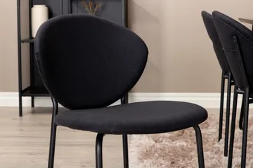 Petra Matgrupp 190 cm Rektangulär med 6 Vault stolar - Svart - Products - Möbler - Bord & matgrupp - Matgrupp