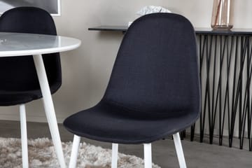 Plaza Matgrupp 100 cm Rund med 4 Polar stolar - Svart - Products - Möbler - Bord & matgrupp - Matgrupp