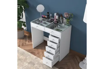 Ramender Sminkbord 90 cm - Glasskiva - Products - Möbler - Bord & matgrupp - Sminkbord & toalettbord