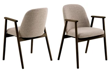 Richeto Matbord 180 cm Rökt Ek med 4 Reciclar Matstolar - Rökt ek/Greige - Products - Möbler - Bord & matgrupp - Matgrupp