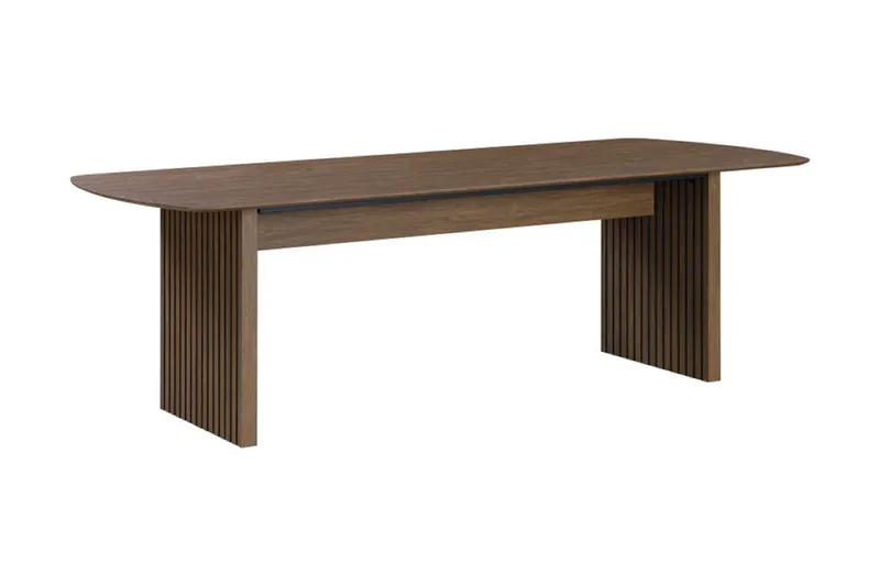 Richeto Matbord Rökt Ek 240 cm, Brun / Ribbad