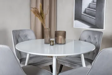 Ridones Matbord Runt med 4 st Valera Lyx Sammetstol - Products - Möbler - Bord & matgrupp - Matgrupp