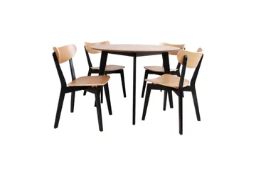 Roxby Matbord 105 cm Ek/Svart - Products - Möbler - Bord & matgrupp - Matbord & köksbord