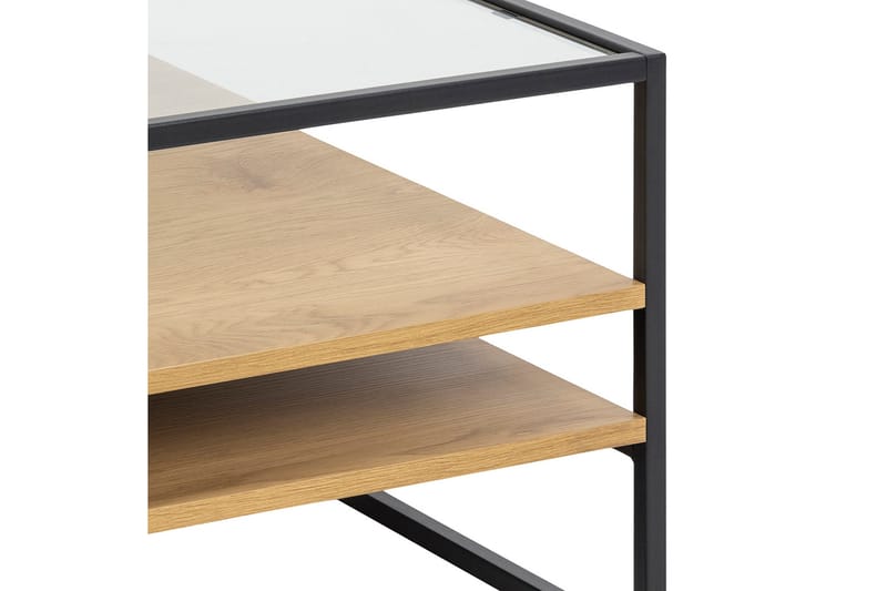 Sakila Soffbord 80x80 cm - Transparent - Products - Möbler - Bord & matgrupp - Soffbord - Soffbord med förvaring