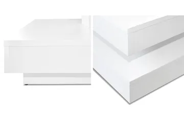 Stoliv Soffbord 70 cm Vridbart med Förvaring Hylla - Vit - Products - Möbler - Bord & matgrupp - Soffbord - Soffbord med förvaring