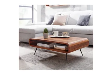 Soffbord Wohnling Massivt trä rektangulär rundade hörn lantligt - Products - Möbler - Bord & matgrupp - Soffbord