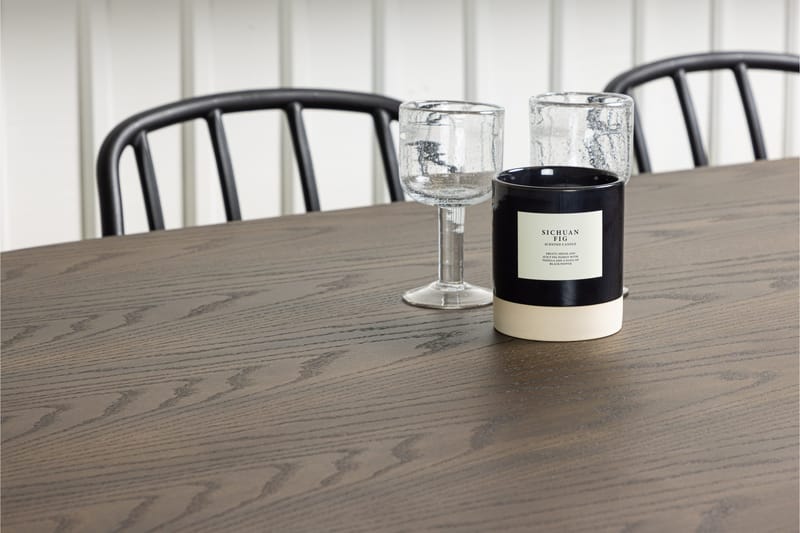 Stone Matgrupp 220 cm Oval med 4 Dyrön stolar - Svart - Products - Möbler - Bord & matgrupp - Matgrupp