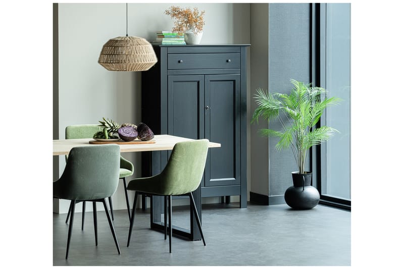 Tablo Matbord U-Formade Ben 160 cm Obehandlat - Ek/Svart - Products - Möbler - Bord & matgrupp - Matbord & köksbord