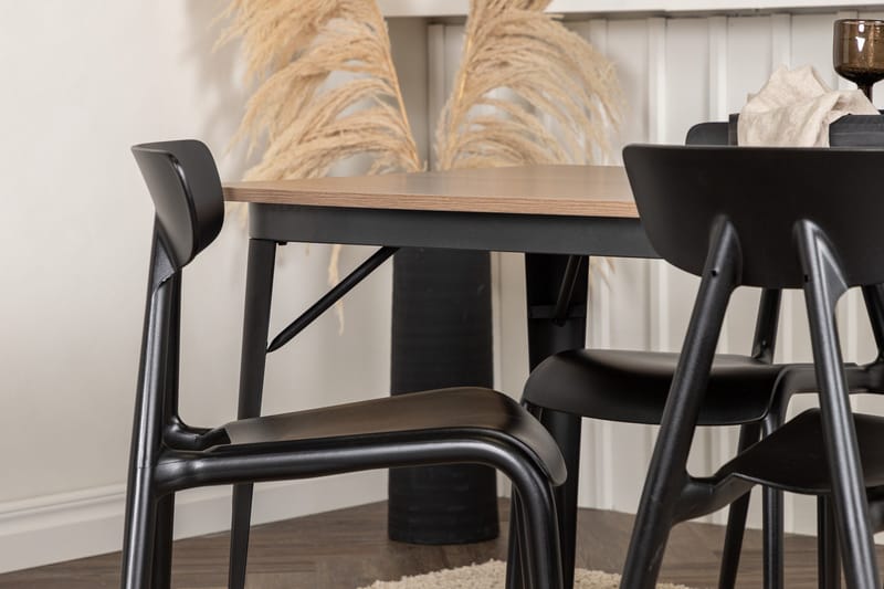 Tempe Matgrupp 140 cm Rektangulär med 4 Ursholmen stolar - Svart - Products - Möbler - Bord & matgrupp - Matgrupp