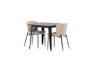 Tempe Matgrupp 80 cm Rektangulär med 2 Modesto stolar - Beige - Products - Möbler - Bord & matgrupp - Matgrupp