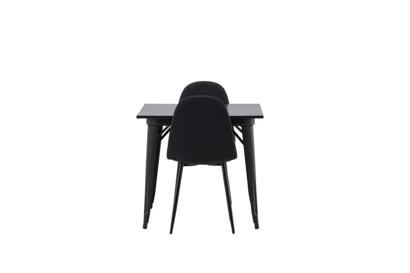 Tempe Matgrupp 80 cm Rektangulär med 2 Polar stolar - Svart - Products - Möbler - Bord & matgrupp - Matgrupp