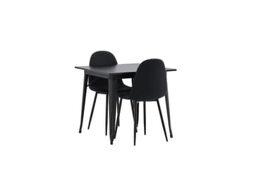 Tempe Matgrupp 80 cm Rektangulär med 2 Polar stolar - Svart - Products - Möbler - Bord & matgrupp - Matgrupp
