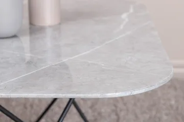 Tristar Soffbord 80 cm - Marmor/Grå/Svart - Products - Möbler - Bord & matgrupp - Soffbord