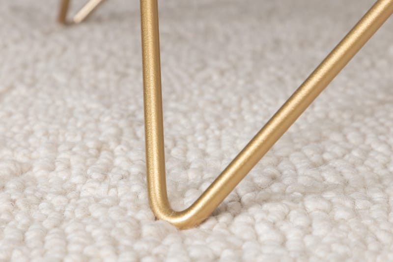 Tristar Soffbord 80 cm - Marmor/Svart/Mässing - Products - Möbler - Bord & matgrupp - Soffbord