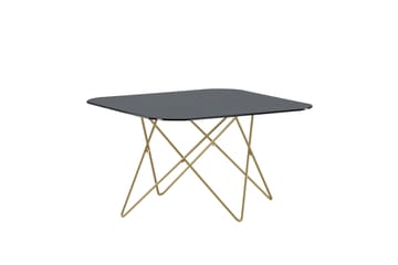Tristar Soffbord 80 cm - Marmor/Svart/Mässing - Products - Möbler - Bord & matgrupp - Soffbord