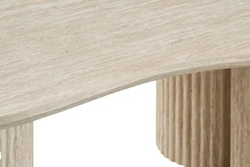 Uppveda Asymmetriskt Soffbord Travertin Utseende 130x70 cm - Beige - Products - Möbler - Bord & matgrupp - Soffbord