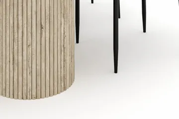 Uppveda Ovalt Matbord 180x90 cm med 4 Sawako Stolar - Beige - Products - Möbler - Bord & matgrupp - Matgrupp