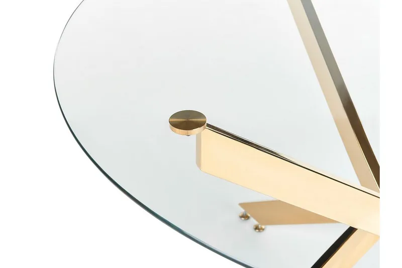 Vincenzo Matbord 120 cm Rund - Transparent/Guld - Products - Möbler - Bord & matgrupp - Matbord & köksbord