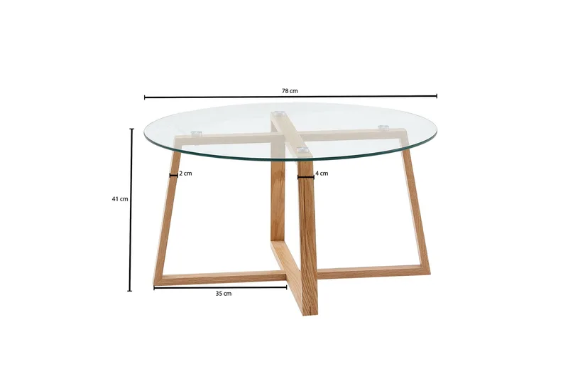 Wilhem Soffbord 78 cm Rund - Natur - Products - Möbler - Bord & matgrupp - Soffbord