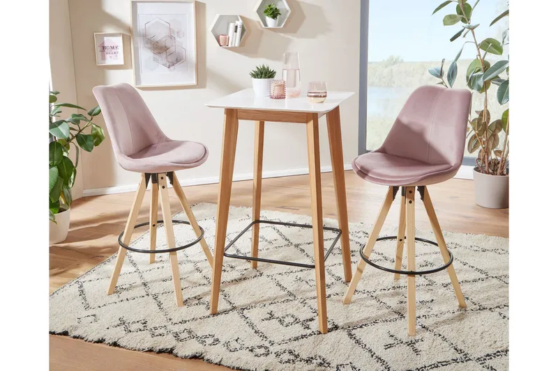 Willowdale Barbord 60 cm - Vit/Natur - Products - Möbler - Bord & matgrupp - Barbord & ståbord