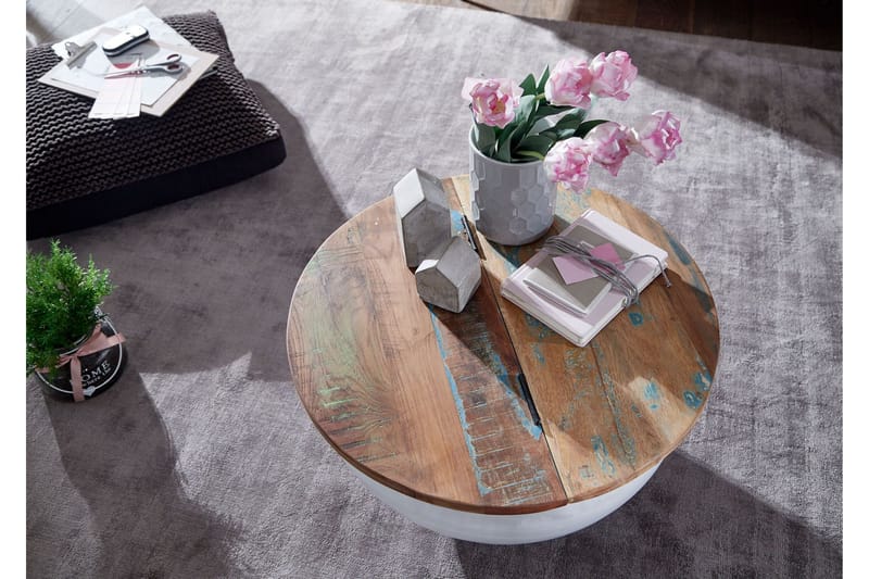 Willowdale Soffbord 60 cm Runt - Brun/Vit - Products - Möbler - Bord & matgrupp - Soffbord