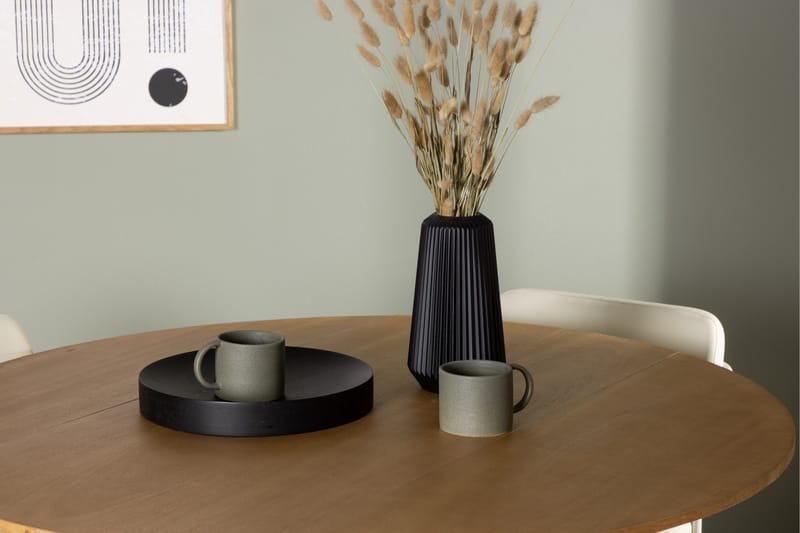 Yakidon Matgrupp 120 cm Rund med 4 Tvista stolar - Beige - Products - Möbler - Bord & matgrupp - Matgrupp