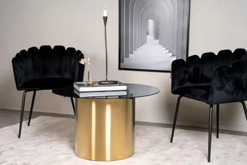 Ystad Soffbord Runt 75 cm - Svart - Products - Möbler - Bord & matgrupp - Soffbord