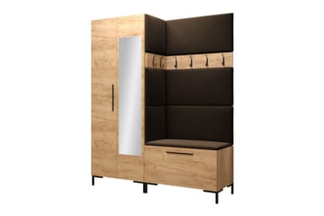 Dunvegan Hallmöbelset 158x46 cm - Mörkbrun - Products - Möbler - Hallmöbler - Möbelset för hall & entre