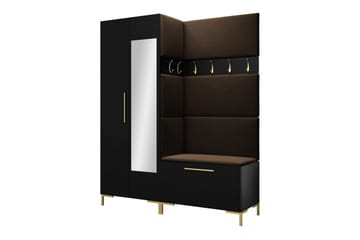 Dunvegan Hallmöbelset 158x46 cm - Svart - Products - Möbler - Hallmöbler - Möbelset för hall & entre