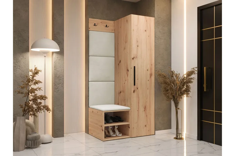 Farosa Hallmöbelset - Beige - Products - Möbler - Hallmöbler - Möbelset för hall & entre