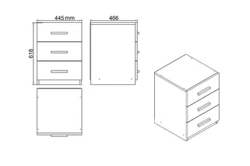 Benich Möbelset Kontor - Teak/Antracit - Products - Möbler - Kontorsmöbler - Möbelset för kontor
