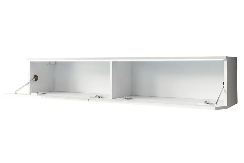 Cuguen TV-bänk 140x32x30 cm - Grå/Vit - Products - Möbler - TV- & Mediamöbler - TV bänk & mediabänk