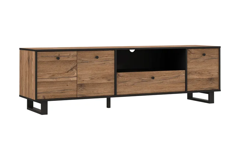 Donmills Tv-bänk 180 cm - Brun/Svart - Products - Möbler - TV- & Mediamöbler - TV bänk & mediabänk