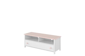 Hilts Tv-bänk 120x42 cm - Vit/Rosa - Products - Möbler - TV- & Mediamöbler - TV bänk & mediabänk