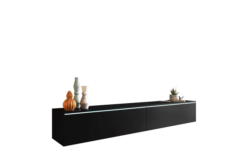 Kanak Tv-bänk 180 cm, Svart