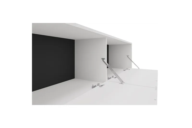 Lowboard Alberto 180x38x50 cm, Vit - 180x38x50 cm, Vit - Products - Möbler - TV- & Mediamöbler - TV bänk & mediabänk