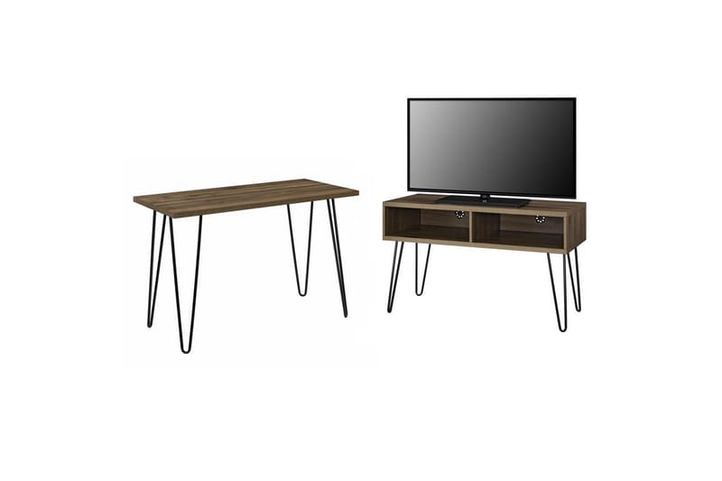 Lowboard Owen Valnöt - Valnöt - Products - Möbler - TV- & Mediamöbler - TV bänk & mediabänk