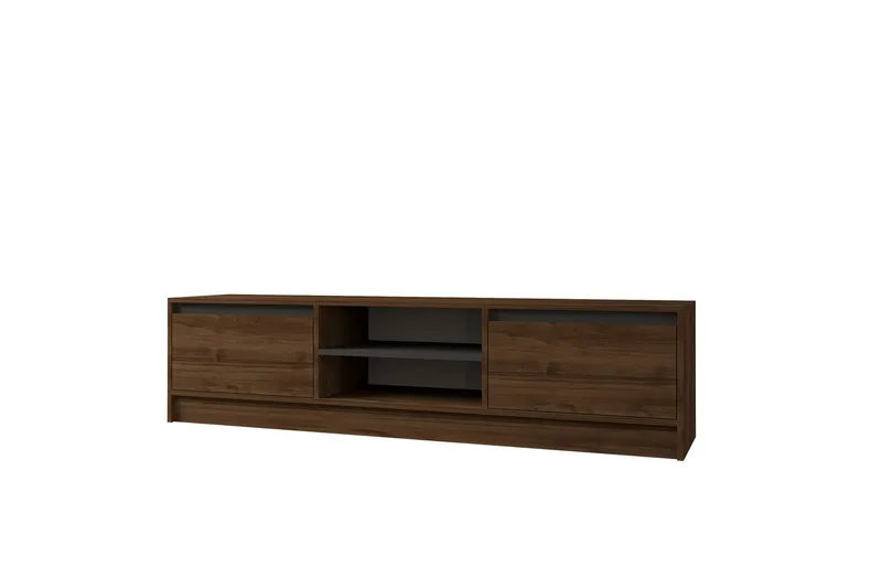 Olca Tv-bänk 180 cm - Valnöt/Antracit - Products - Möbler - TV- & Mediamöbler - TV bänk & mediabänk