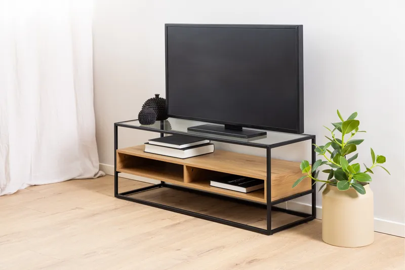 Sakila Tv-bänk 40 cm - Transparent - Products - Möbler - TV- & Mediamöbler - TV bänk & mediabänk