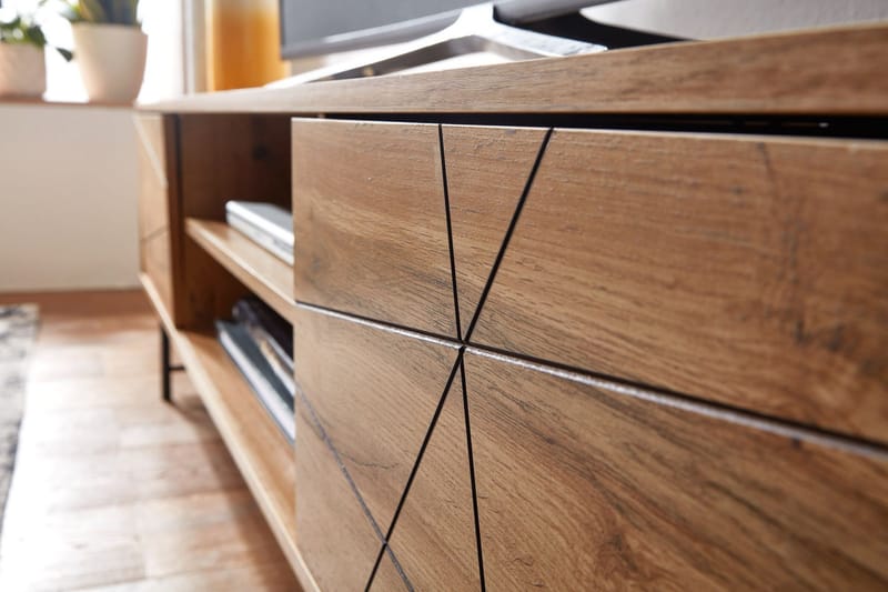 Seddik Tv-bänk 45x160 cm Rektangul är - Brun - Products - Möbler - TV- & Mediamöbler - TV bänk & mediabänk