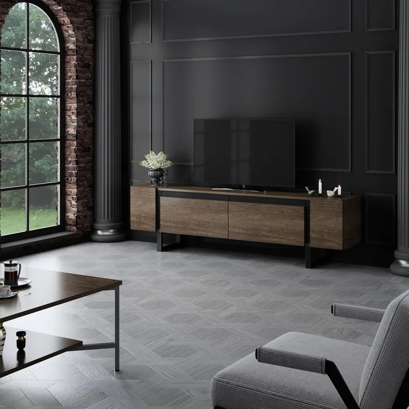 Sozi Tv-bänk 180 cm - Svart - Products - Möbler - TV- & Mediamöbler - TV bänk & mediabänk