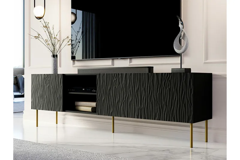 Strontian Tv-skåp 190 cm Scandinavian Choice Black - Products - Möbler - TV- & Mediamöbler - TV-skåp