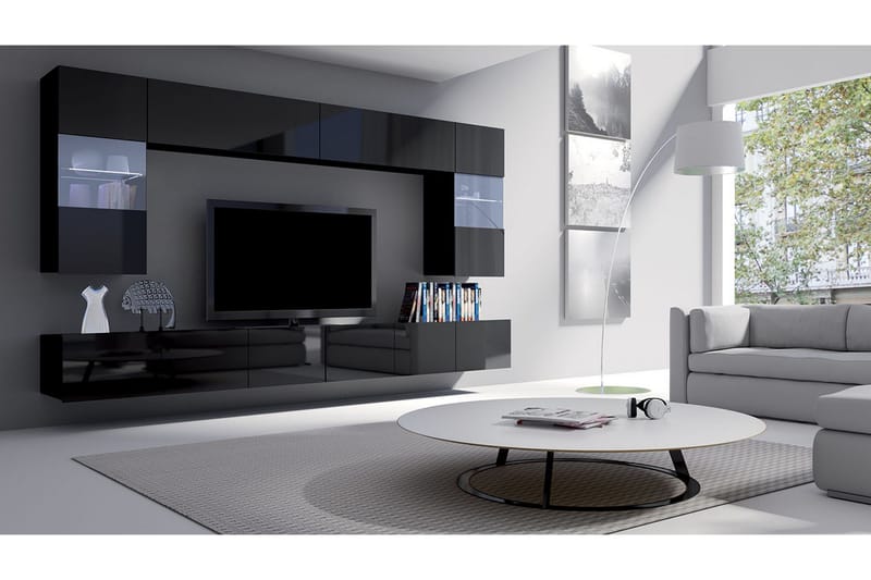 Tessan Tv-möbelset - Svart - Products - Möbler - TV- & Mediamöbler - TV-möbelset