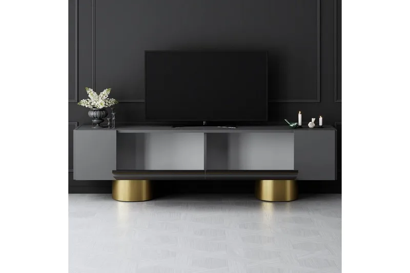 TV-bänk Antracit / Rany - Antracit / Rany - Products - Möbler - TV- & Mediamöbler - TV bänk & mediabänk