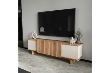 TV-bänk Diannare Beige / Valnöt - Beige / Valnöt - Products - Möbler - TV- & Mediamöbler - TV bänk & mediabänk