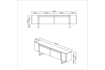 TV-bänk Sozi Travertin / Rany - Travertin / Rany - Products - Möbler - TV- & Mediamöbler - TV bänk & mediabänk