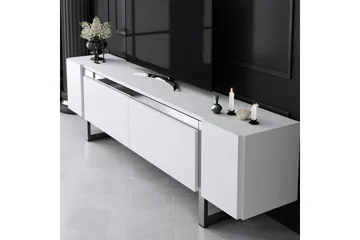 TV-bänk Sozi Vit / Argentu - Vit / Argentu - Products - Möbler - TV- & Mediamöbler - TV bänk & mediabänk